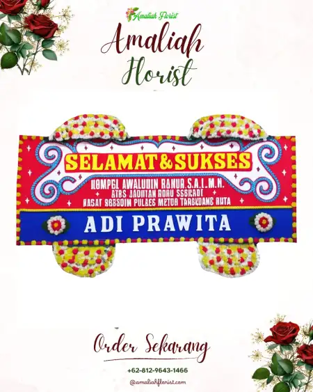Papan Bunga Ucapan Selamat Kepanjenlor